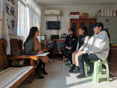 玉田职教中心积极开展就业回访工作
