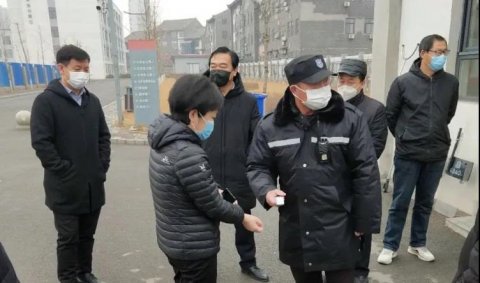 滦州市领导来唐山幼专检查指导疫情防控工作