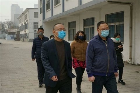 路北区教育局领导莅临唐山一职专检查疫情防控和开学准备工作