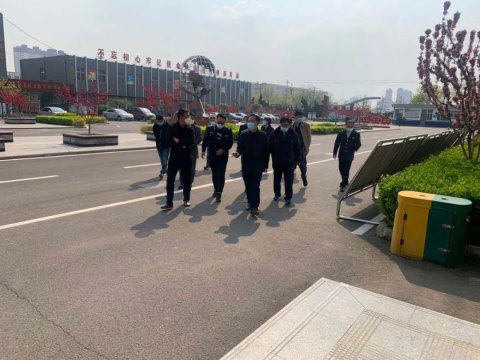 曹妃甸职教中心：沐浴众领导关怀，打造最平安校园
