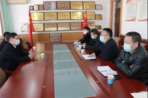 乐亭县退役军人事务局曹继光局长来乐亭职校洽谈合作