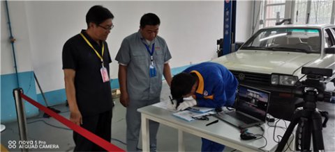 玉田职教中心顺利组织1+X考评工作