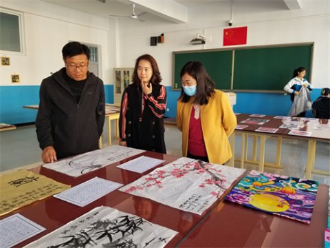 玉田职教中心综合专业部举办教学成果检查活动敬“双节”
