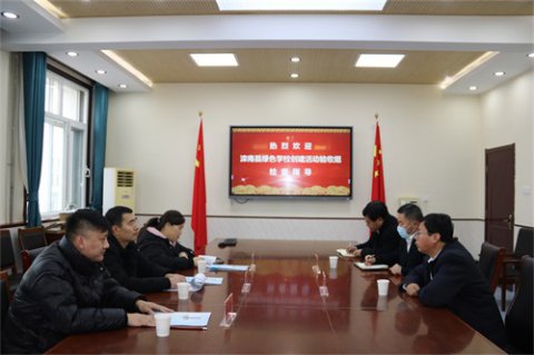 创绿色学校 建生态校园——滦南职教中心迎接“绿色学校”检查验收