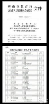 市级骨干专业，乐亭职校榜上有名！