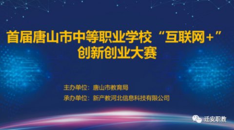 迁安职教中心在首届唐山市中等职业学校“互联网+”创新创业大赛中创佳绩