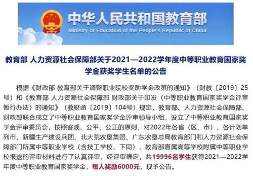 【乐职快讯】乐亭职校6名学子荣获中等职业教育国家奖学金