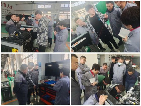 丰南职教中心：发动机检测诊断一体化教具教学系统的学习交流会