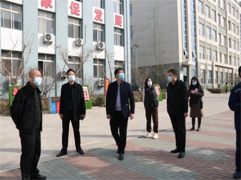省教育厅检查滦南职教中心学校安全工作