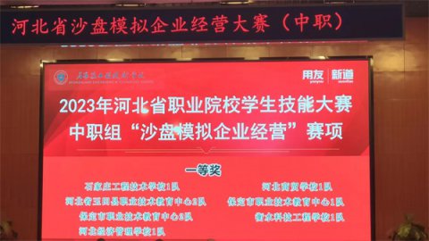 又拿来一个省赛一等奖！——玉田职教中心学生在省“沙盘模拟企业经营”大赛喜获一等奖