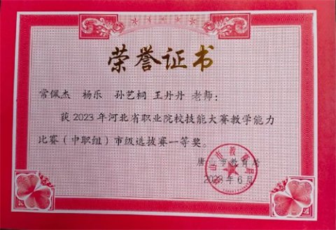 乐亭职校教师在多项教学比赛中喜获佳绩
