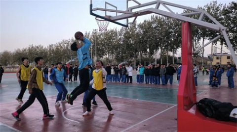 玉田职教中心校园3v3篮球赛火热开赛