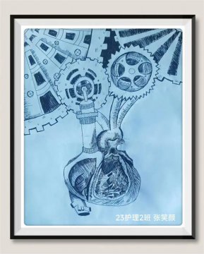 医笔生花 ——丰润职教中心医学幼教部23级护理专业学生解剖绘画竞赛揭晓