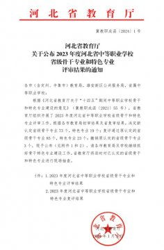 喜报！唐山一职专高质量通过省级骨干专业、省级特色专业复审！