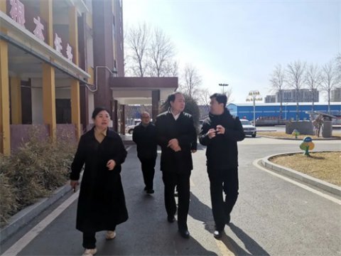 市教育局领导来玉田职教中心检查校园安全