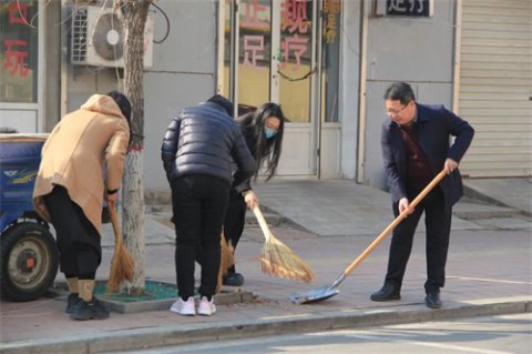 美化家园 人人参与——曹妃甸区职教中心开展环境卫生大清洁活动