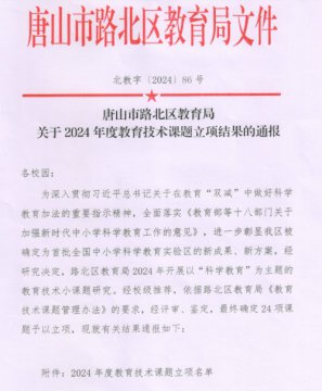 唐山一职专两项课题成功立项！