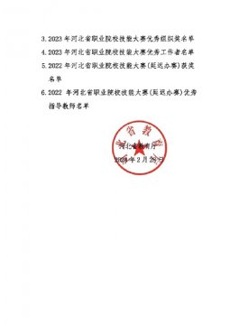 乐亭职校2023年省技能大赛成绩喜报