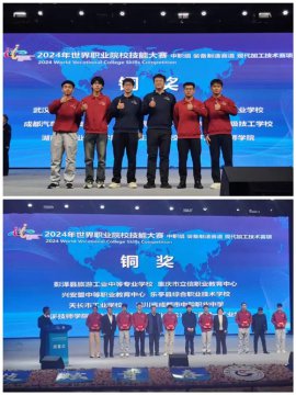 【世赛摘铜/河北唯一】乐亭职校现代加工技术代表队在2024世界技能大赛斩获铜奖