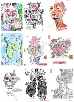 妙笔绘解剖 创意启新思——丰润综合职教中心成功举办解剖创意图画大赛