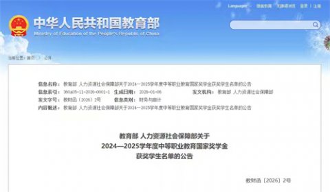 【星火少年】乐亭职校五名学子斩获中等职业职教育“国家奖学金”殊荣！