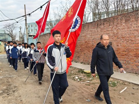 滦南县职业教育中心举行“清明追思先烈魂 薪火相传勇担当”祭奠革命英烈仪式
