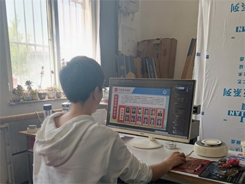 精心制作展形象，全力服务职教活动周——滦南职教中心信息中心广告室全力做好宣传保障工作